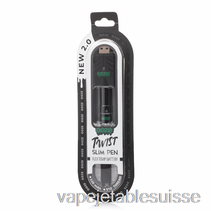 Vape Suisse Ooze Slim Twist Pen 2.0 Flex Temp Batterie Panthère Noir